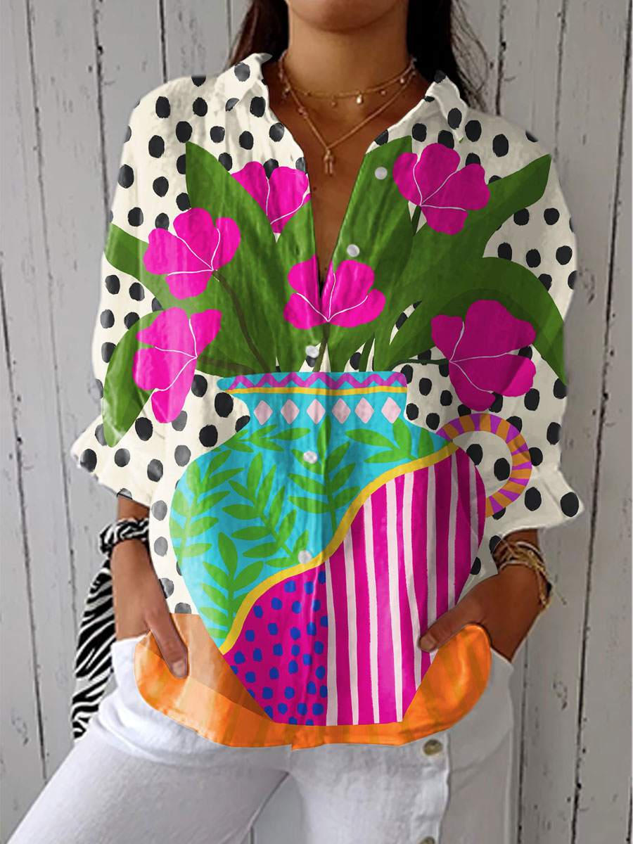 Diana – Floral Graphic Blouse