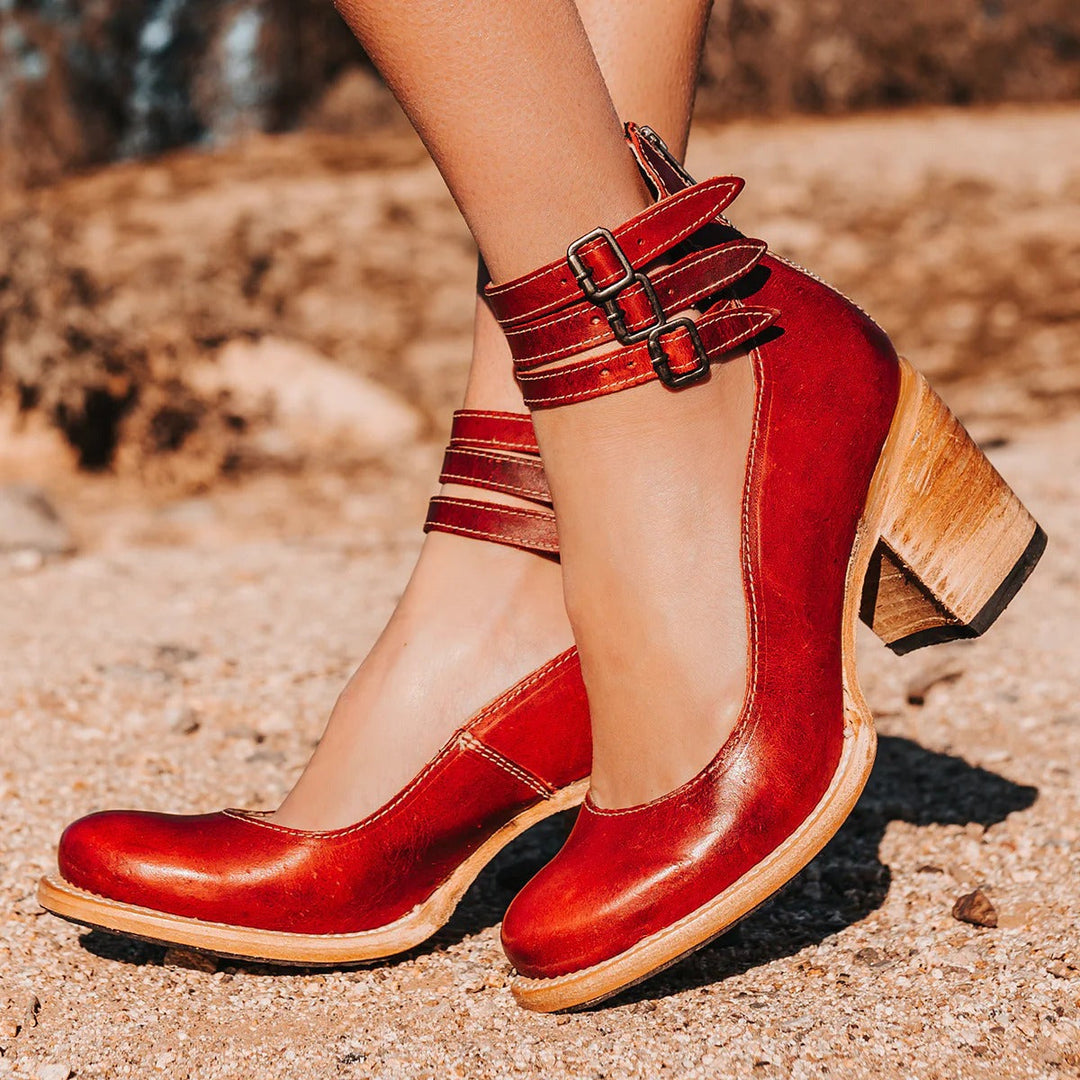 Dorothy | Buckle Strap Block Heel