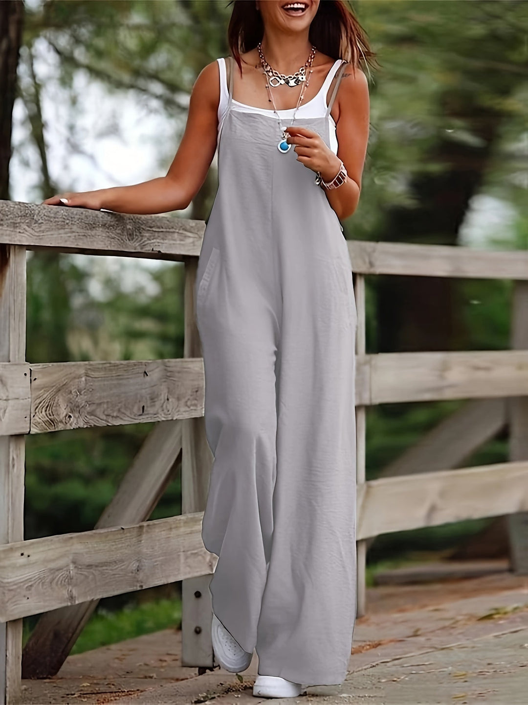 Eva | Solid Color Jumpsuit