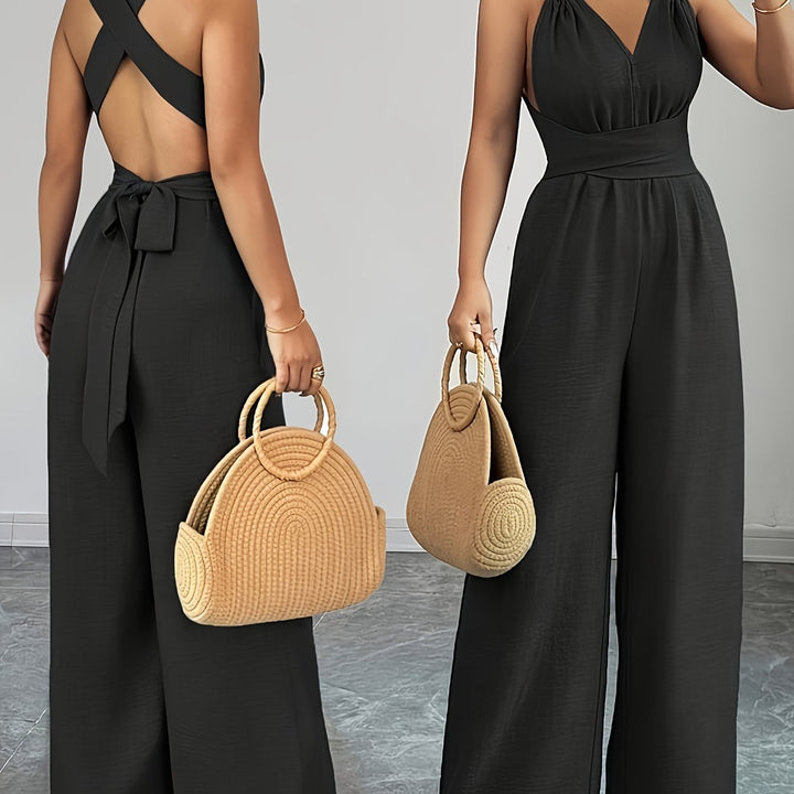 Emily | Elegant Linen and Cotton Jumpsuit