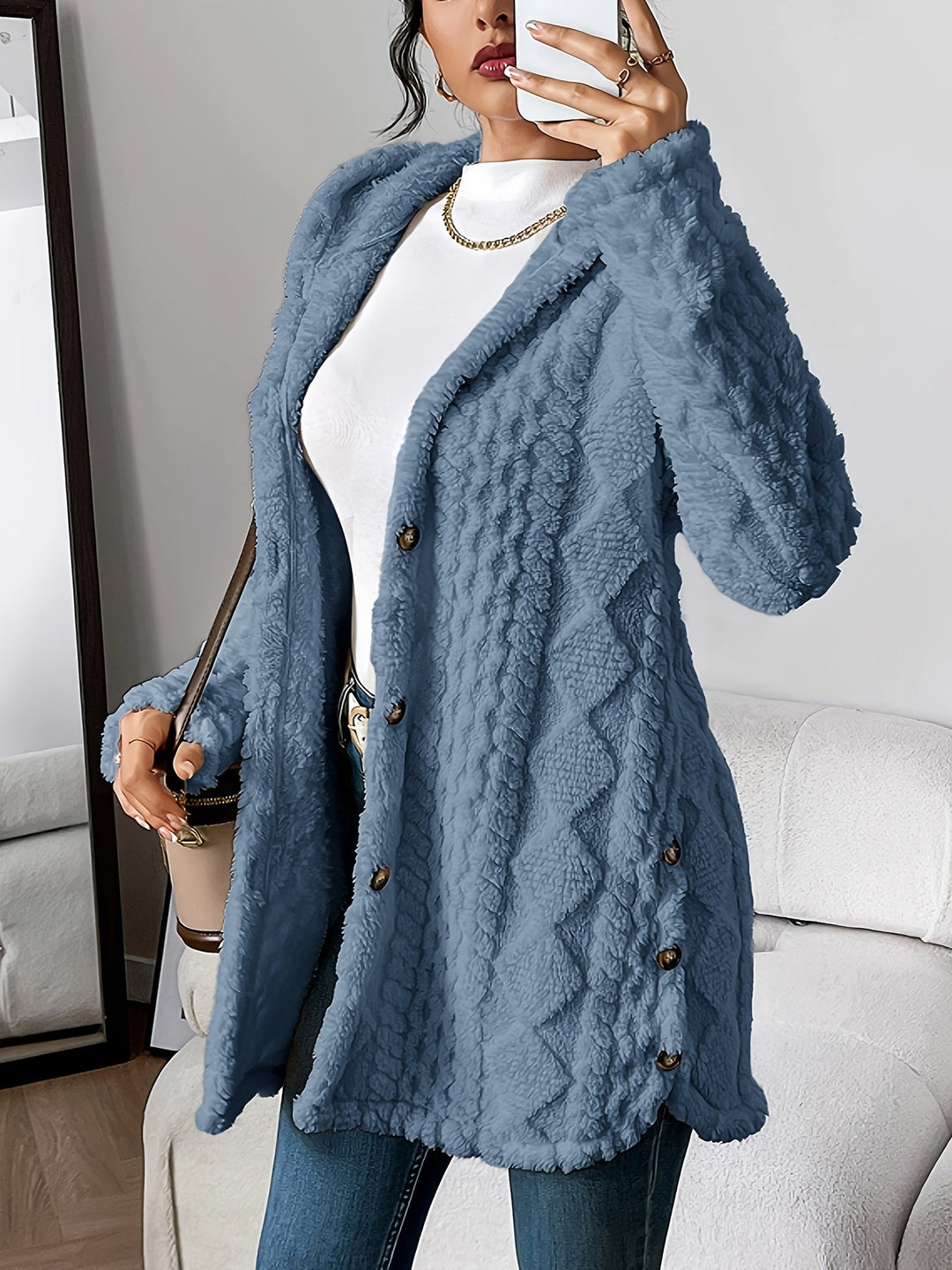 Adriana | Plush Hooded Cardigan