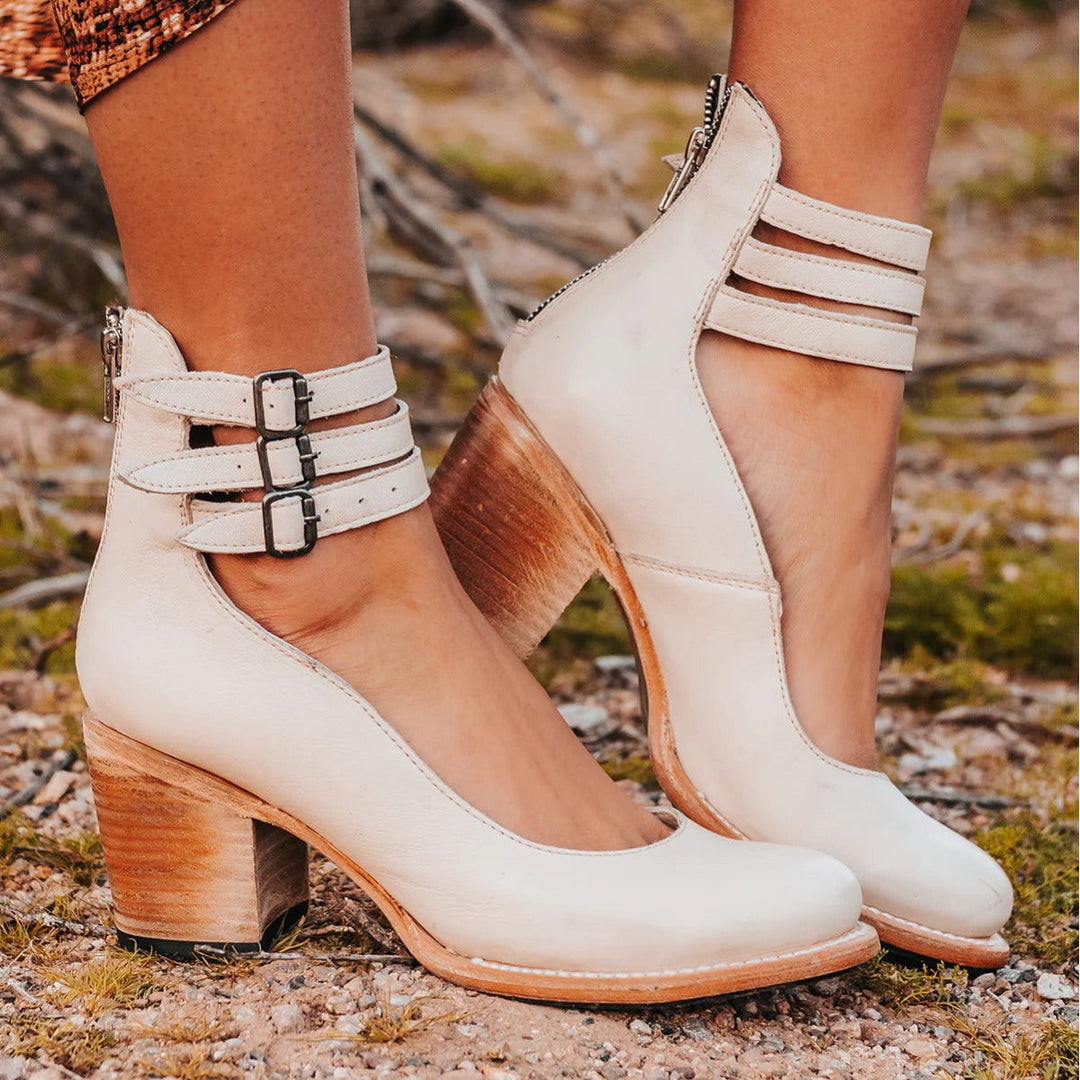 Dorothy | Buckle Strap Block Heel
