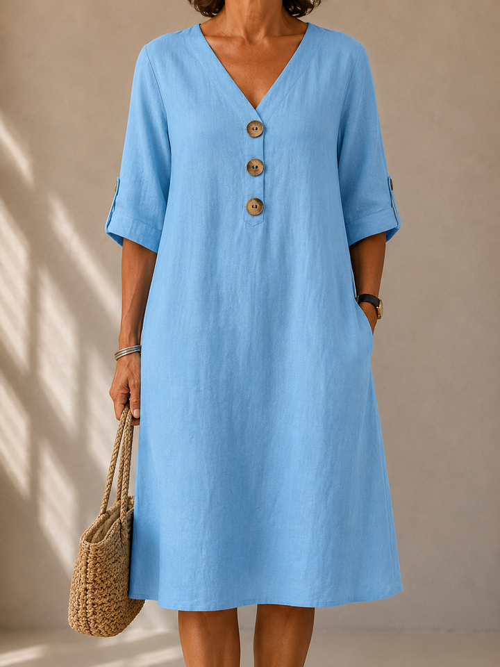 Amelia™ | Button Dress