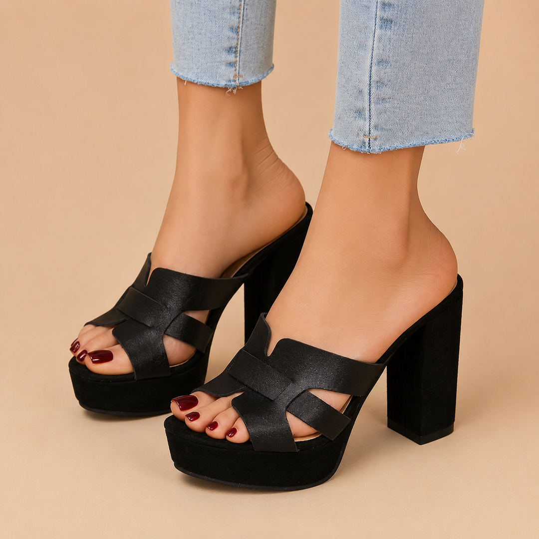 Elena™ | Effortless Platform Elegance Heels