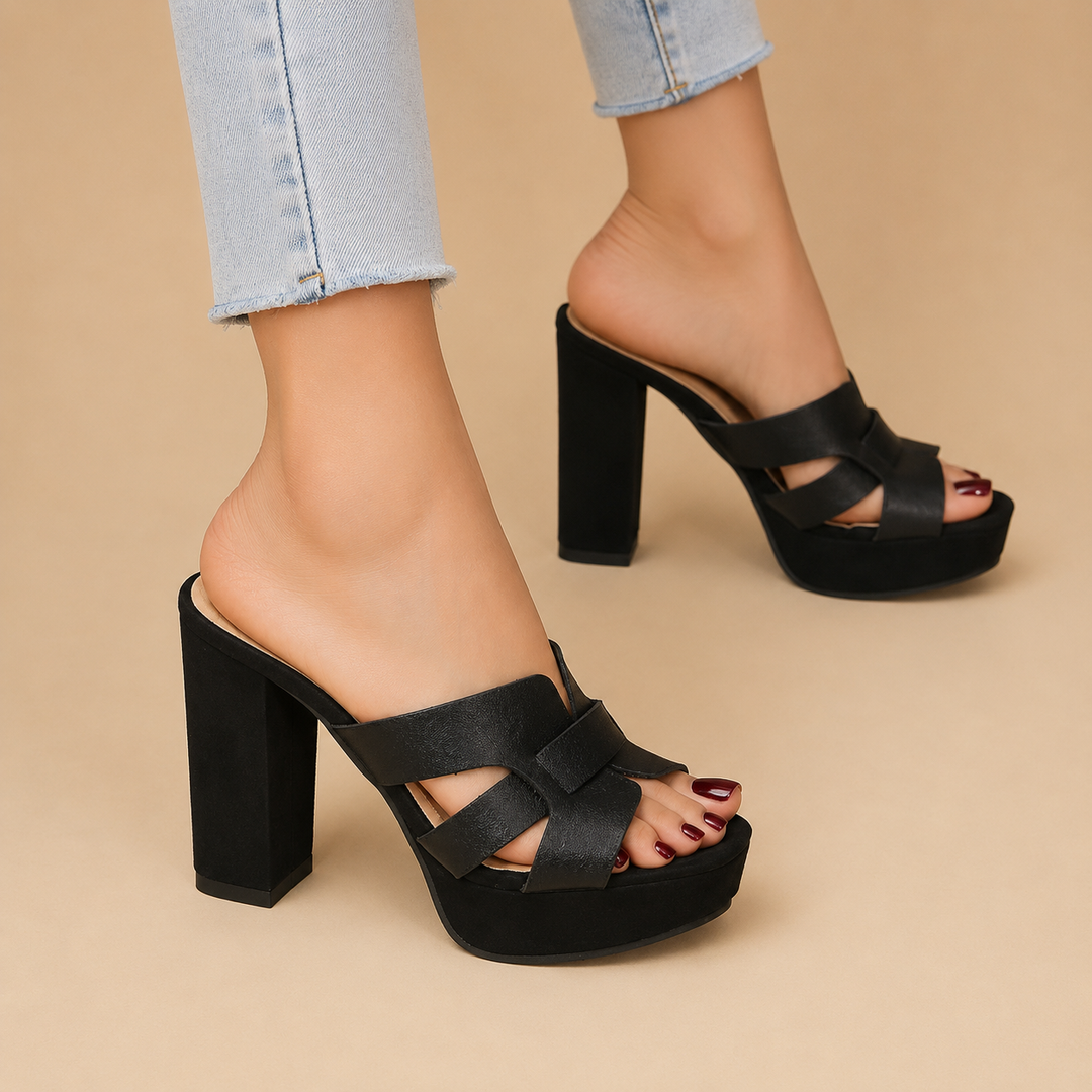 Elena™ | Effortless Platform Elegance Heels