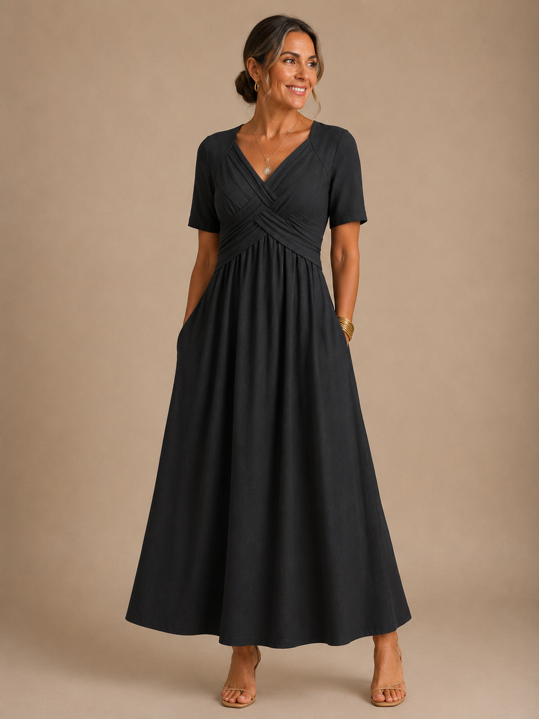 Angeli™ |  Elegant Midi Dress