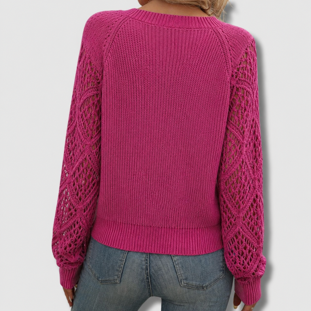 Jade | Elegant V-Neck Sweater
