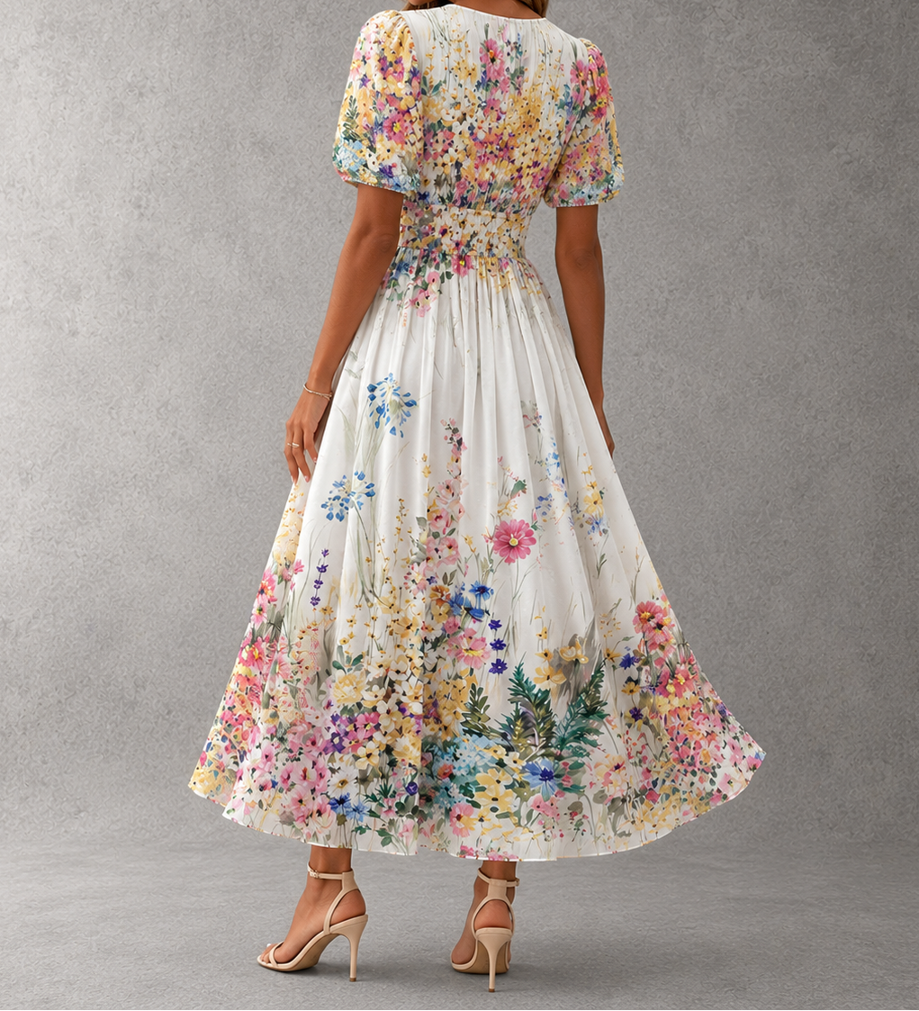 Rosalinda | Short Sleeve Maxi Dress