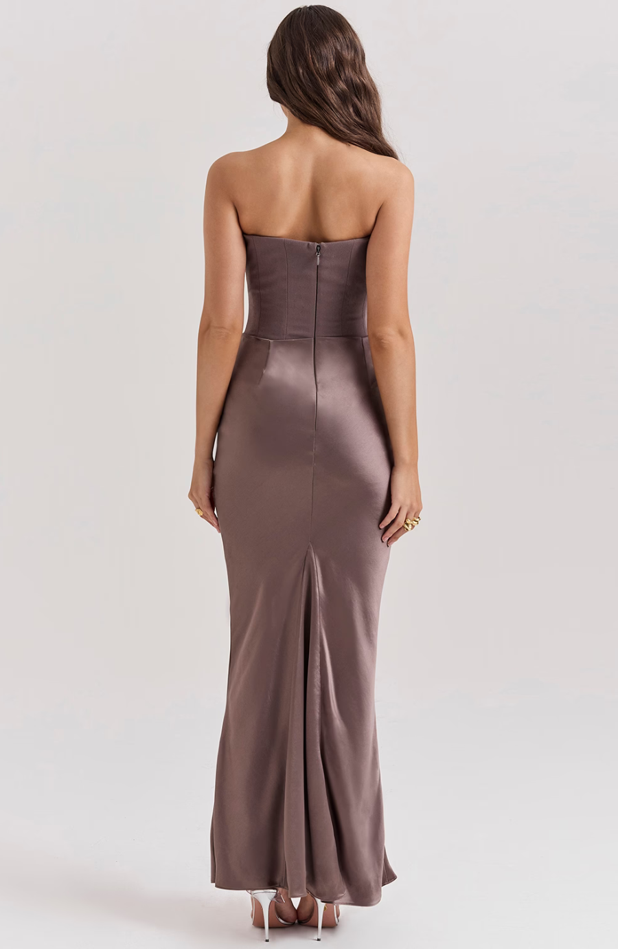 Camellia | Women's Wedding Guest Lace Strapless Dress Evening