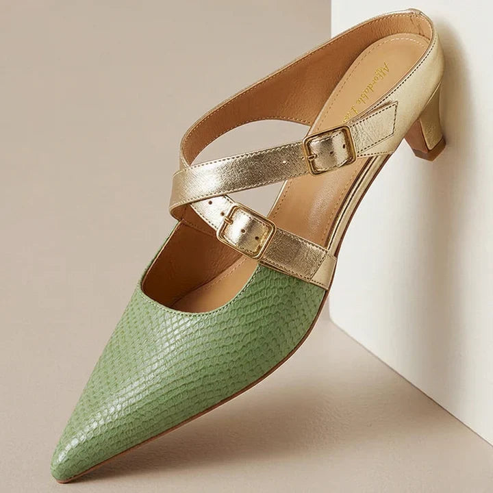 Zelle Genuine Leather Mules