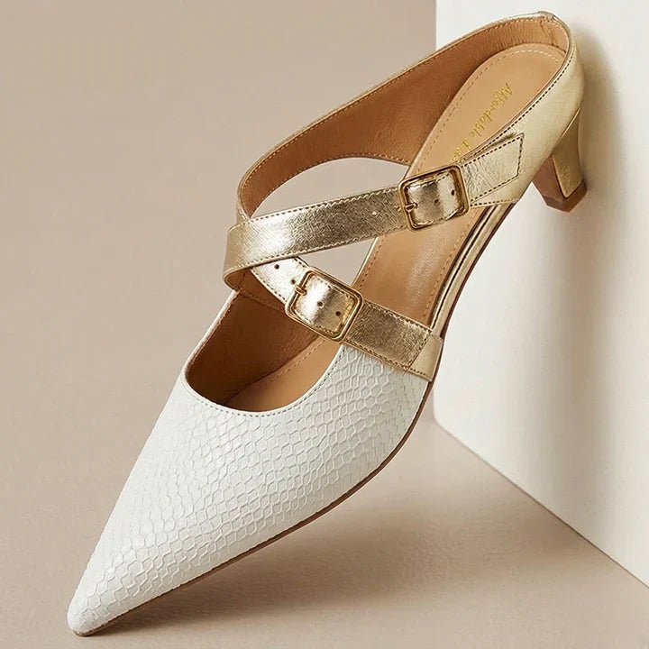 Zelle Genuine Leather Mules