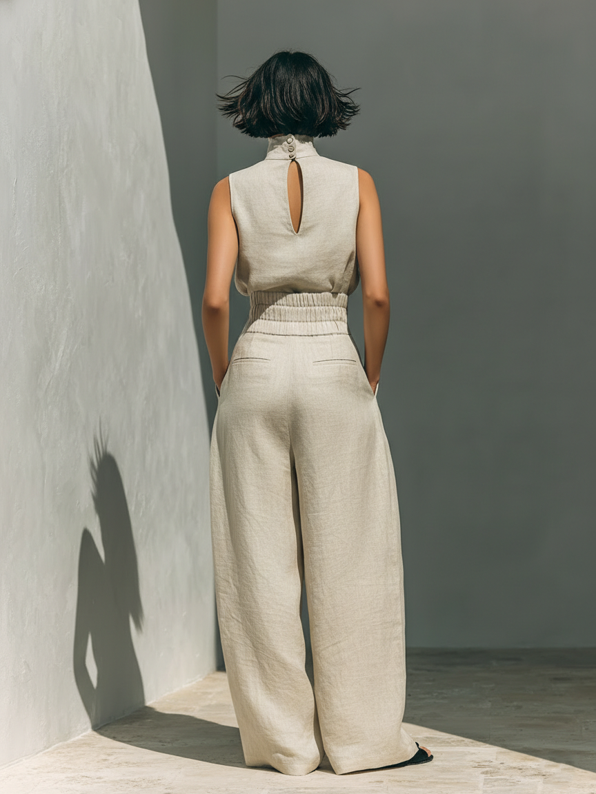 Maria | Elegant Wide Leg Pants and Top Set