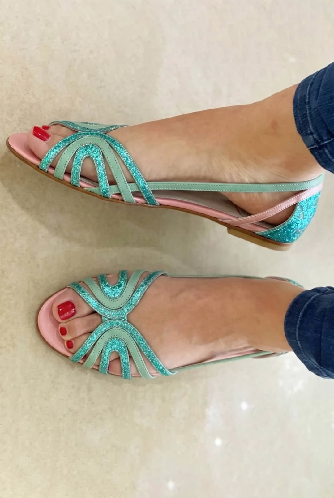 Eleonora | Golden Sandals Summer Light