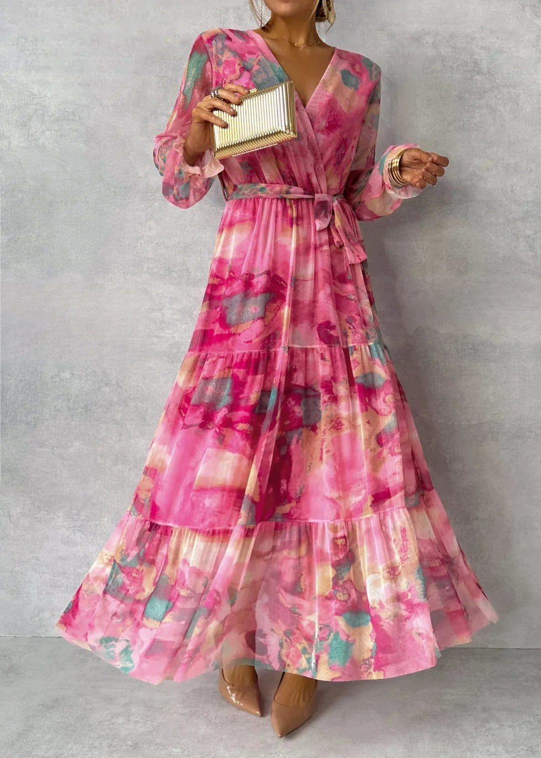 Summer | Wrap Dress with Floral Print