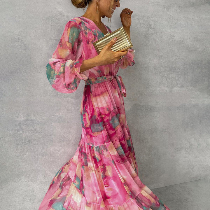Summer | Wrap Dress with Floral Print