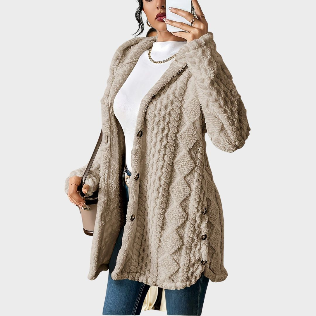 Adriana | Plush Hooded Cardigan