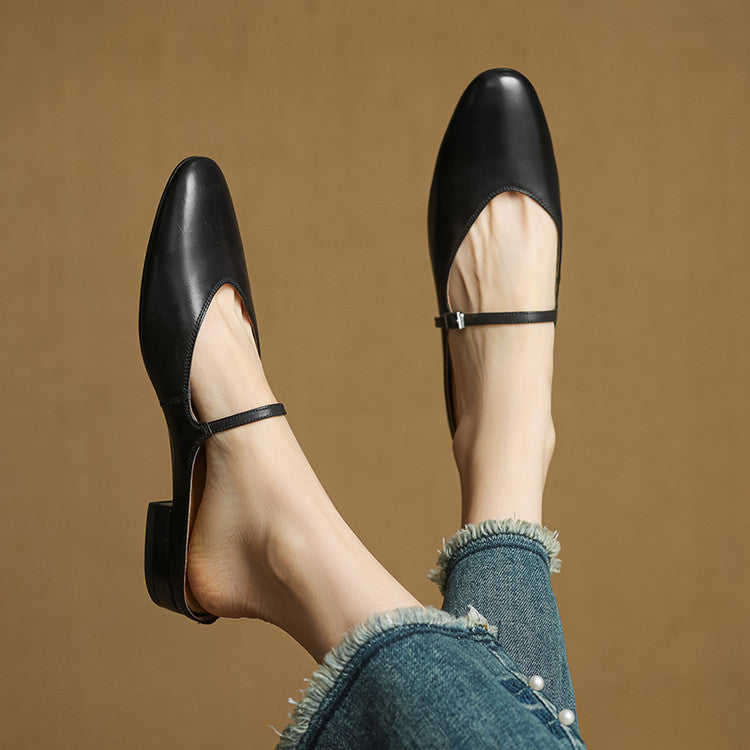 Marvyn Genuine Leather Mules