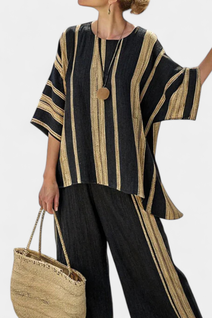 Tamara - Oversized Relaxed Linen Trouser Set