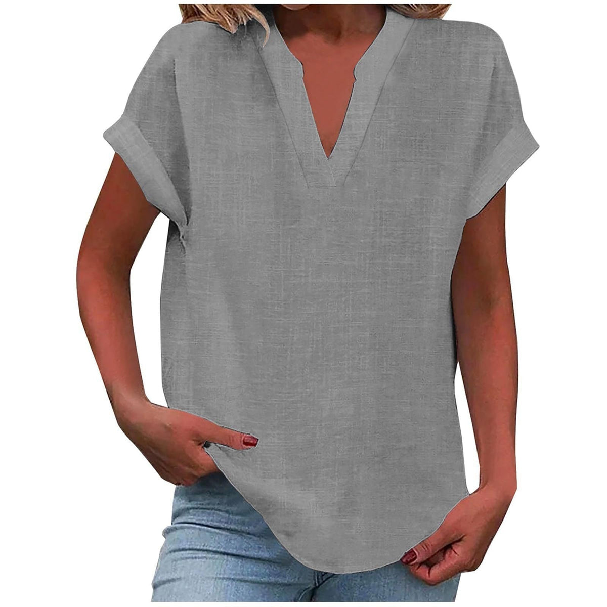 Lexi™ | Relaxed V-Neck Blouse