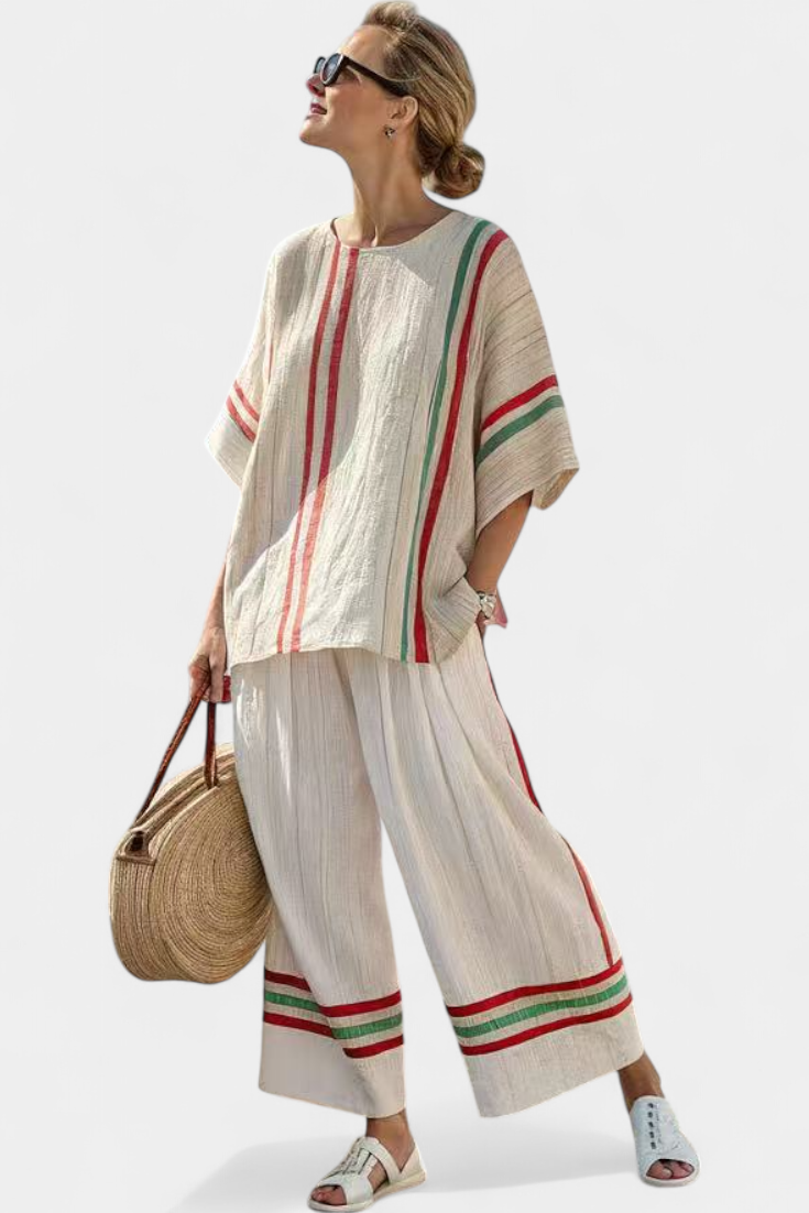 Noemi - Printed Boho Trouser Set