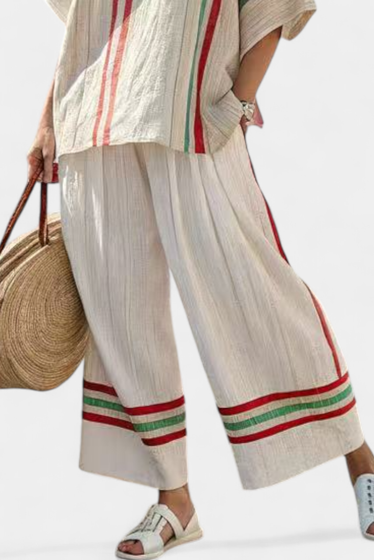 Noemi - Printed Boho Trouser Set
