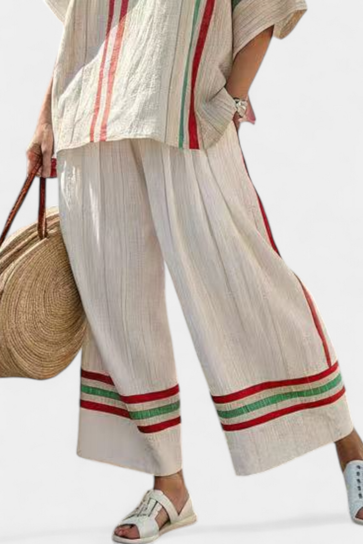 Noemi - Printed Boho Trouser Set