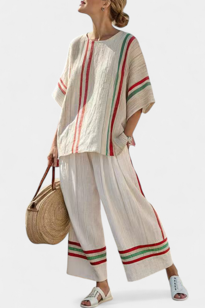 Noemi - Printed Boho Trouser Set