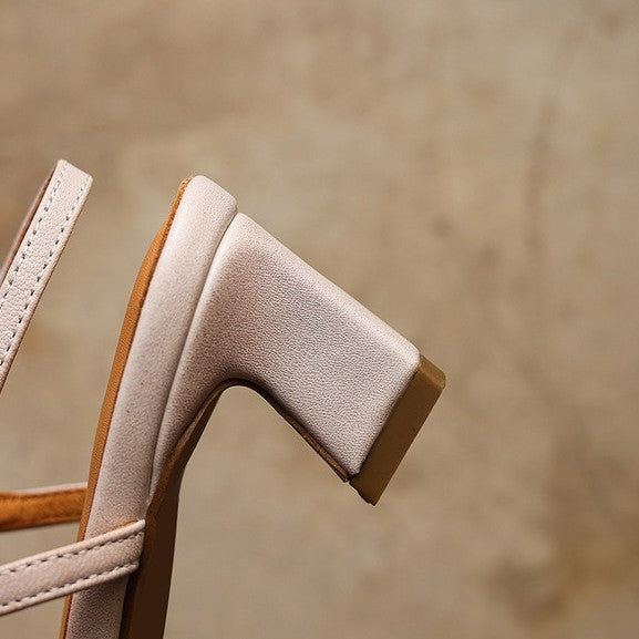 Serelle | Leather Slingback Heels