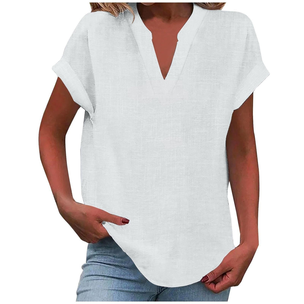 Lexi™ | Relaxed V-Neck Blouse