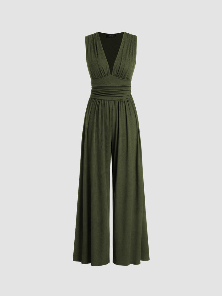 Charity – Elegant Sleeveless Wide-Leg Jumpsuit