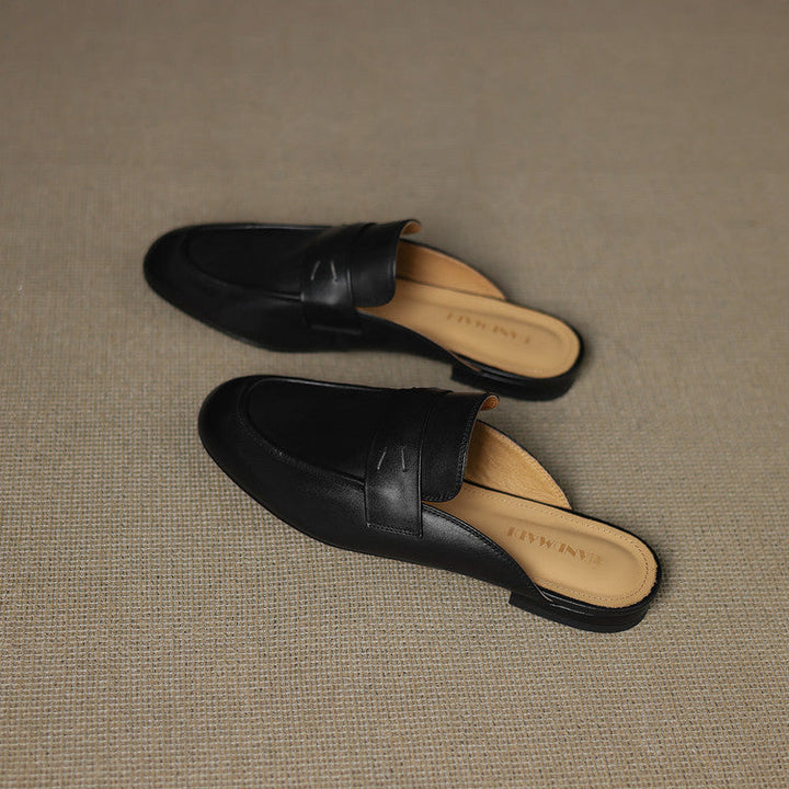 Serin Genuine Leather Mules