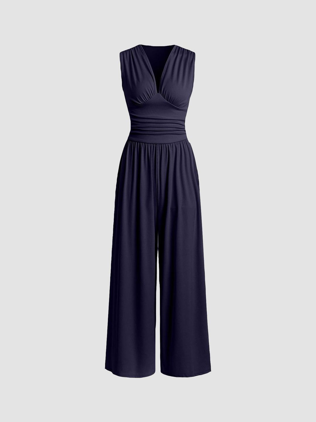 Charity – Elegant Sleeveless Wide-Leg Jumpsuit