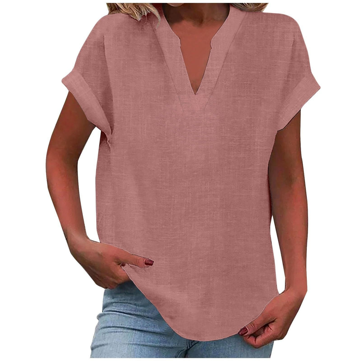 Lexi™ | Relaxed V-Neck Blouse