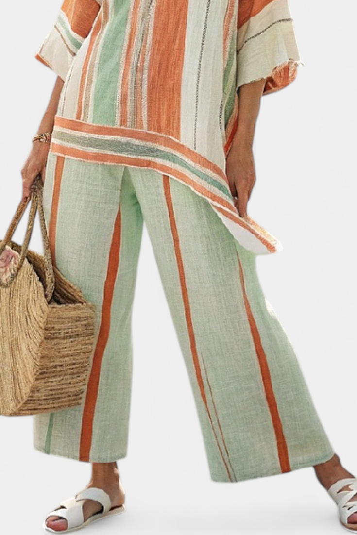Elisabetta - Asymmetric Wide-Leg Trouser Set
