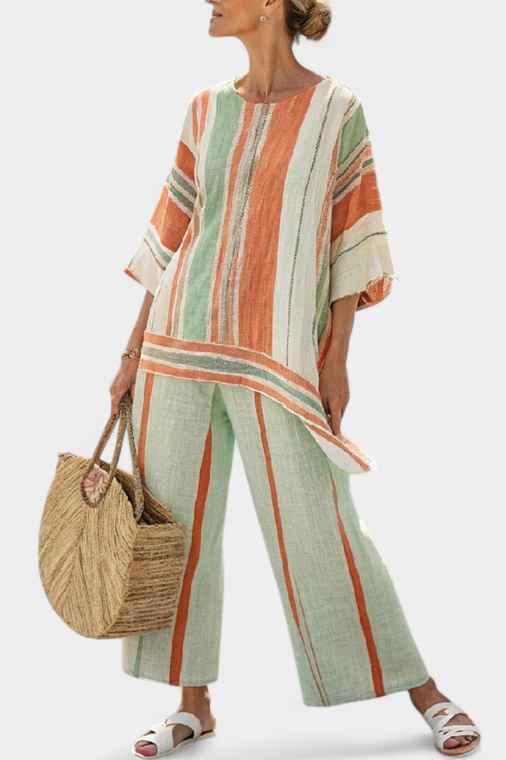 Elisabetta - Asymmetric Wide-Leg Trouser Set