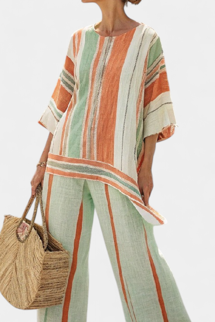 Elisabetta - Asymmetric Wide-Leg Trouser Set