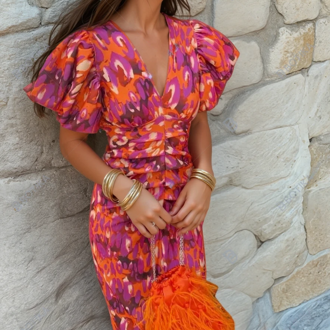 Aria | Women's Wedding Guest Printed Dress