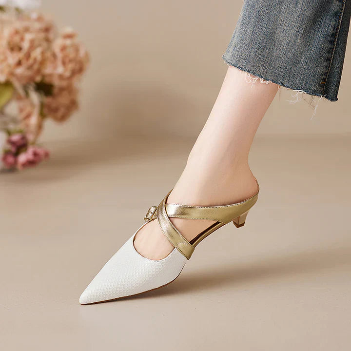 Zelle Genuine Leather Mules
