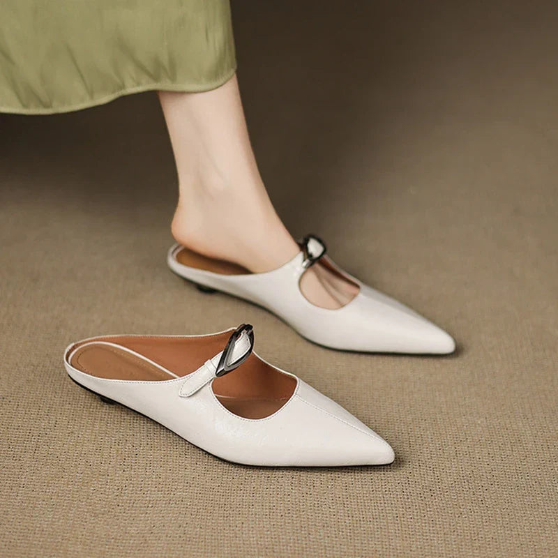 Alour Genuine Leather Mules