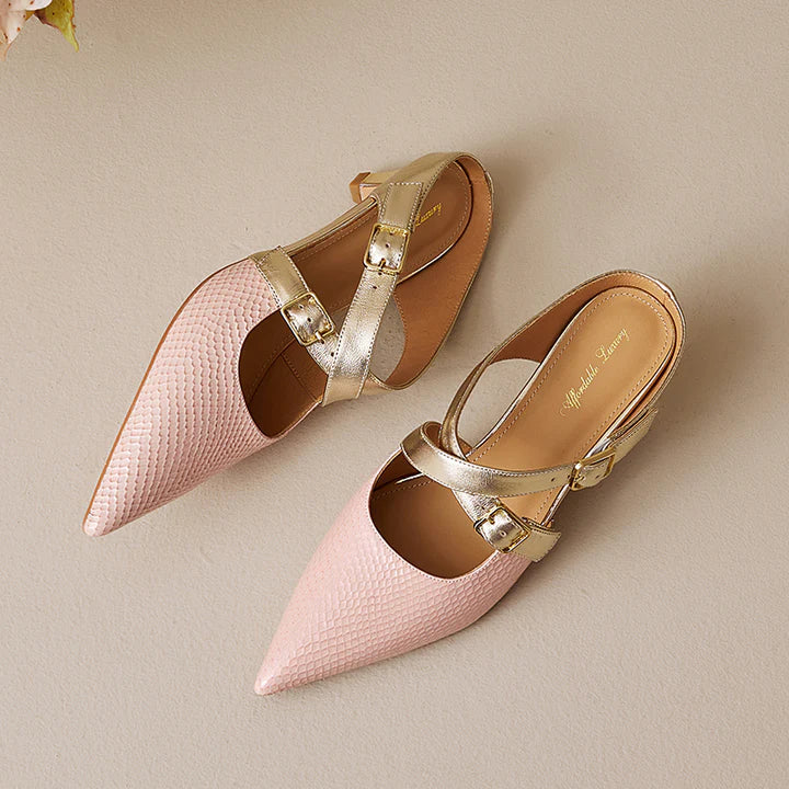 Zelle Genuine Leather Mules