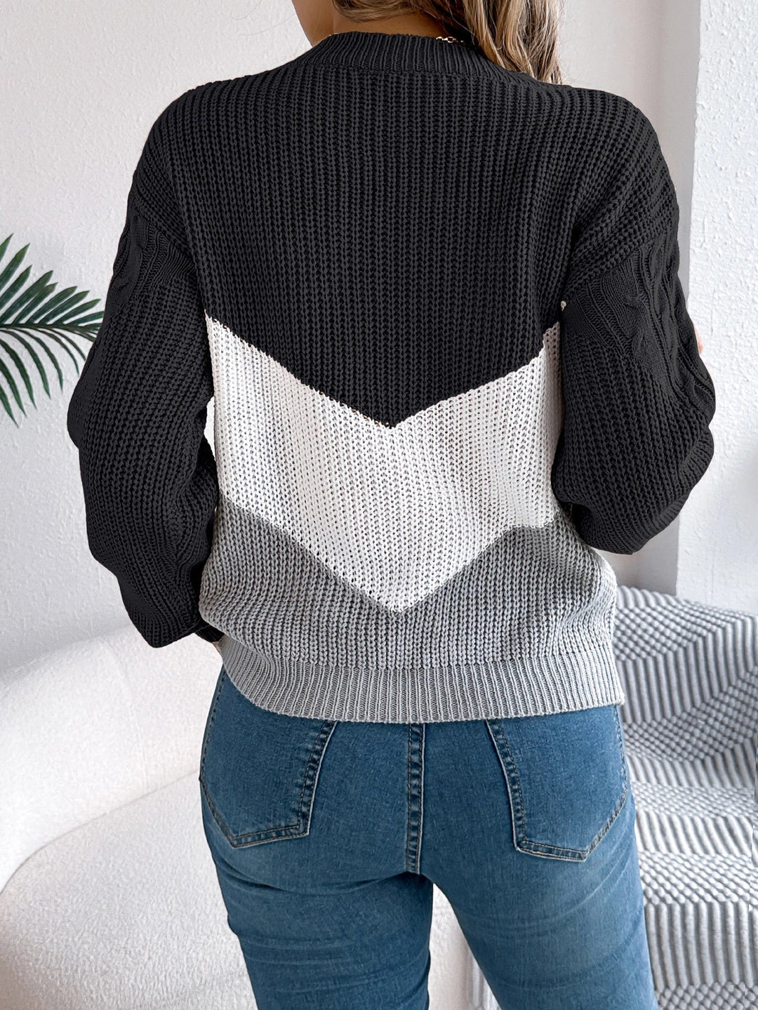 Flora | Chevron Stitch Pullover