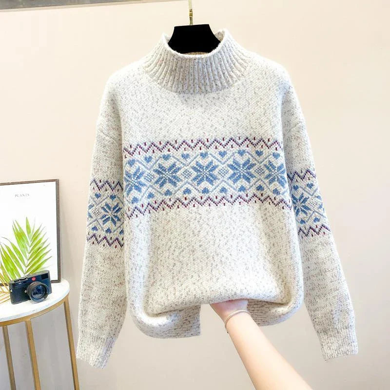 Isabella | Snowflake Knit Sweater
