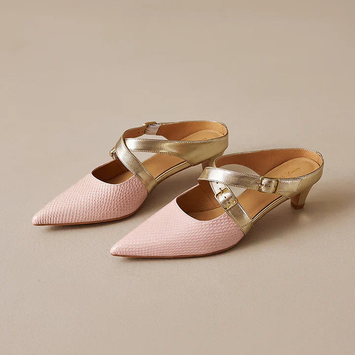 Zelle Genuine Leather Mules