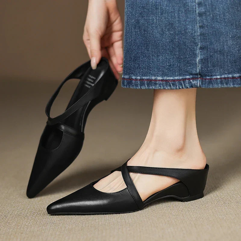 Aluna™ | Genuine Leather Mules
