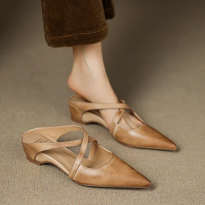 Aluna™ | Genuine Leather Mules