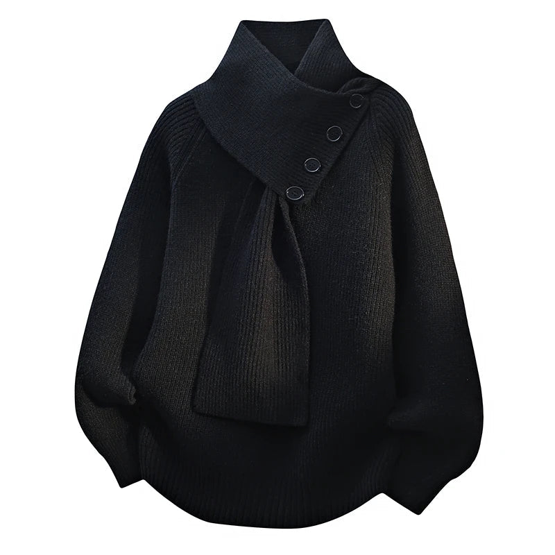 Imogen | Cozy Scarf-Neck Sweater