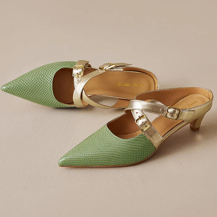 Zelle Genuine Leather Mules