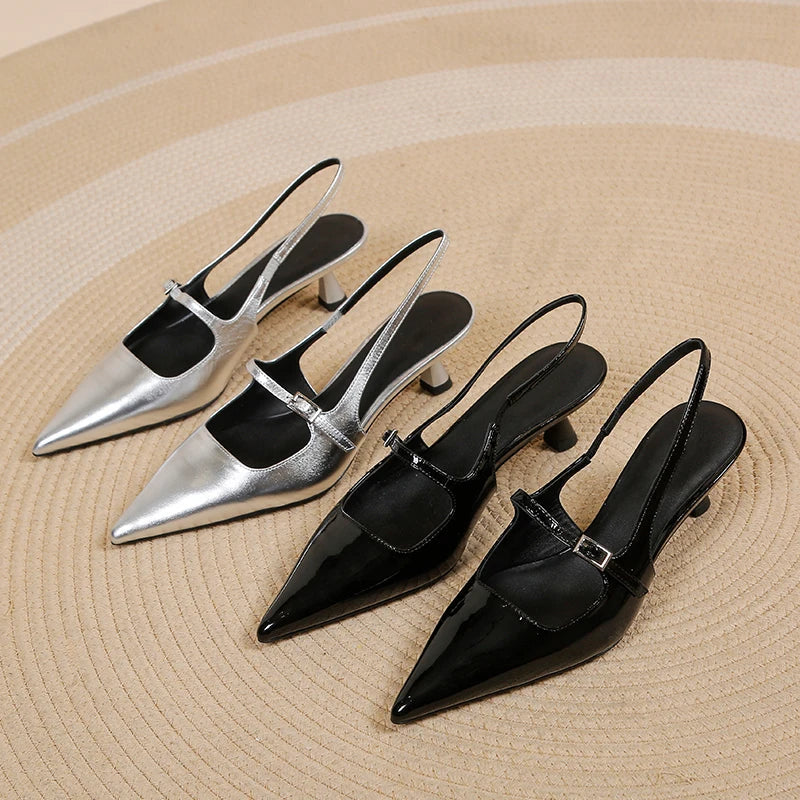 Stella | Slingback Kitten Heels