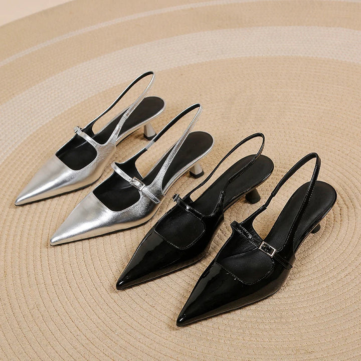 Stella | Slingback Kitten Heels