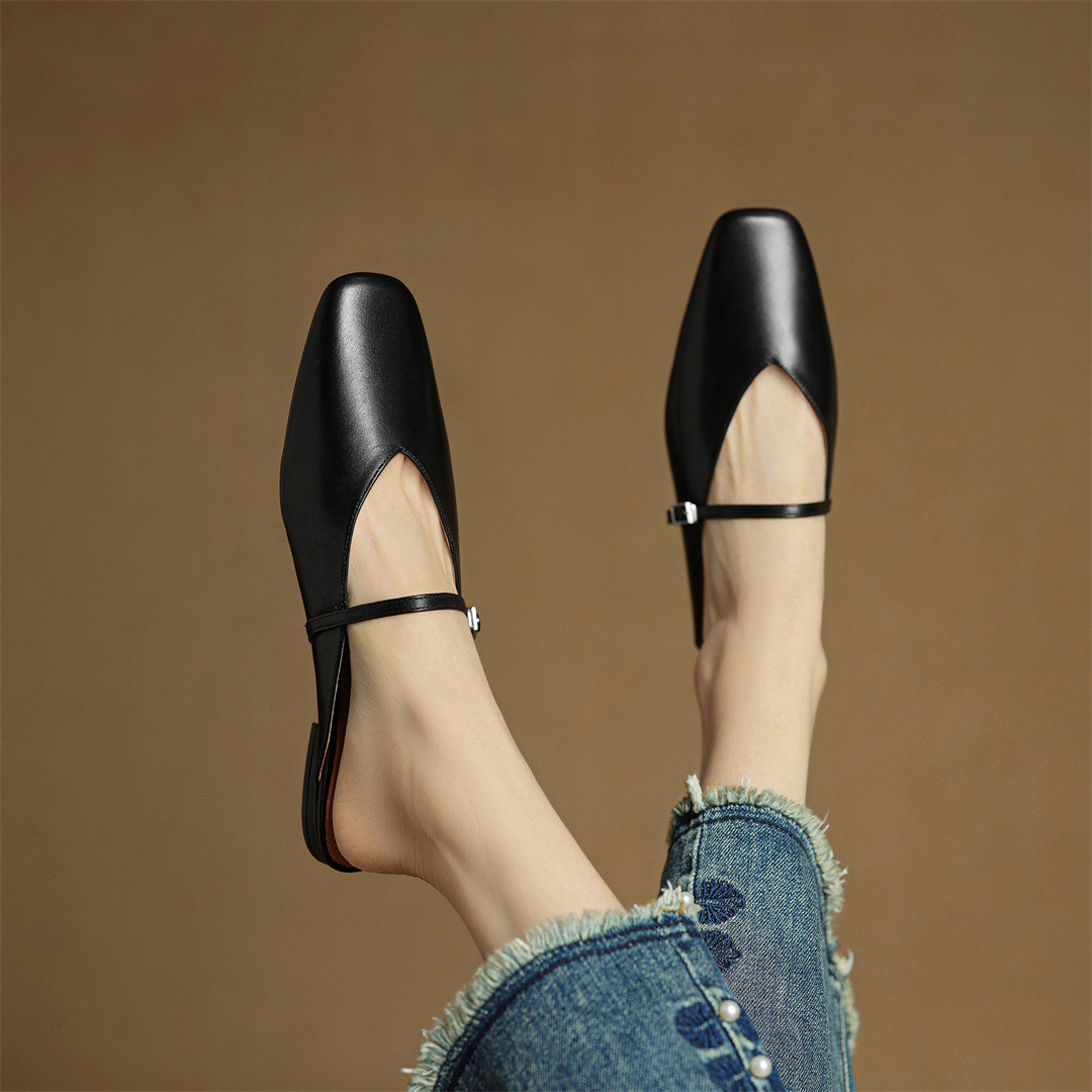 Miral Genuine Leather Mules